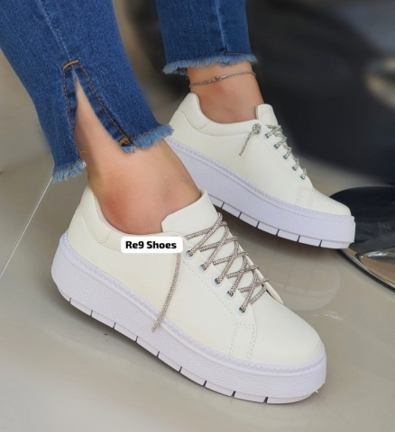 SANDÃLIA PLATAFORMA CORDAS COLORIDAS