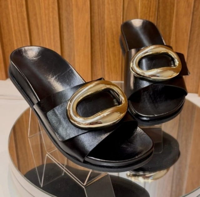 PAPETE FLAT PRETA / ENFEITE