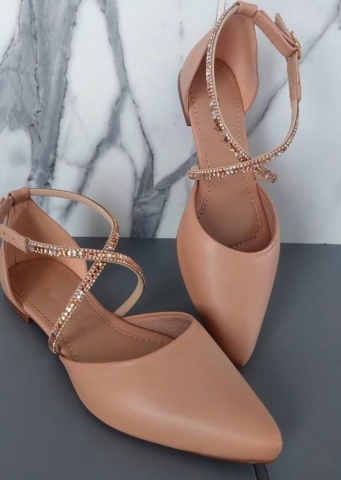 SALOMÃ? NUDE / STRASS CRUZADO