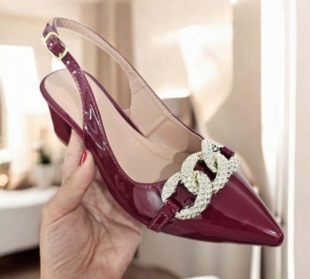 SCARPIN VERNIZ MARSALA / CORRENTE