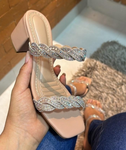 TAMANCO NUDE / TRANÃ?A STRASS