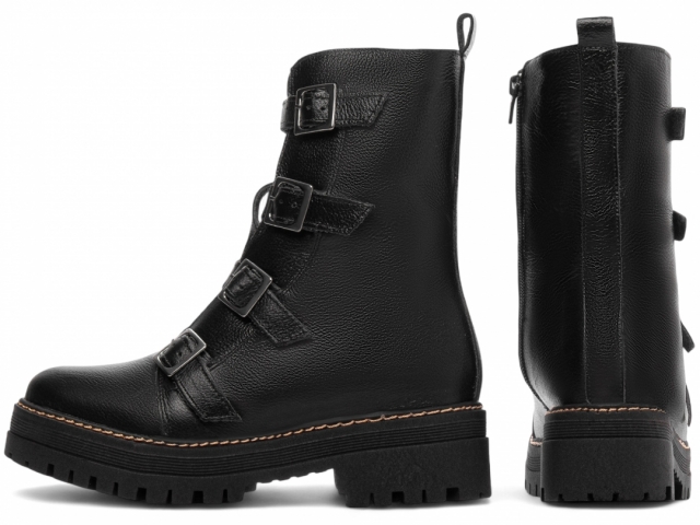 BOTA COTURNO SOLA TRATORADA COURO