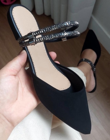 SALOMÃ? PRETA / STRASS CRUZADO