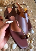SANDÃLIA CAFÃ? / DEDO / SALTO COM APLIQUE DOURADO