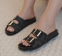 PAPETE FLAT PRETA / RENDA / FIVELA