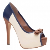 MEIA PATA OFF WHITE / AZUL / CARAMELO